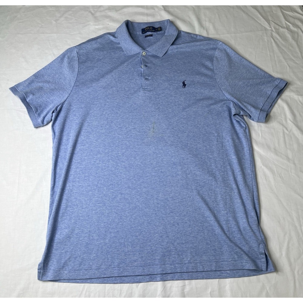 Polo Ralph Lauren Polo Shirt‎ Mens XL Classic Short Sleeve Golf Casual Blue